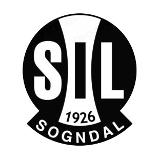 Sogndal IL soccer team logo listed in soccer teams decals.