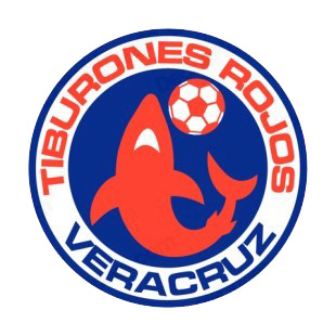 Tiburones Rojos de Veracruz soccer team logo listed in soccer teams decals.