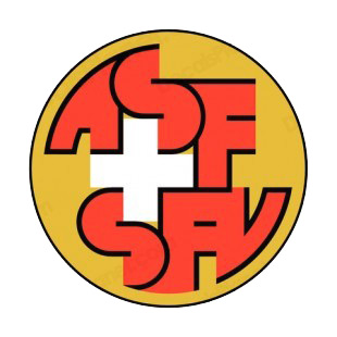 Switzerland Football Association logo listed in soccer teams decals.