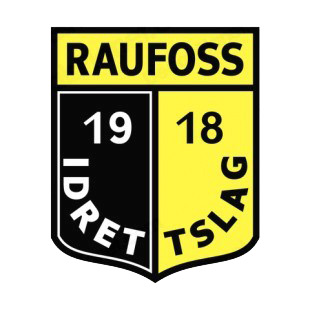 Raufoss IL soccer team logo listed in soccer teams decals.