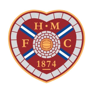 Heart of Midlothian FC soccer team logo listed in soccer teams decals.