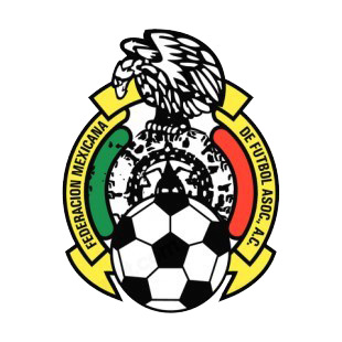 Mexican Football Federation soccer team logo listed in soccer teams decals.