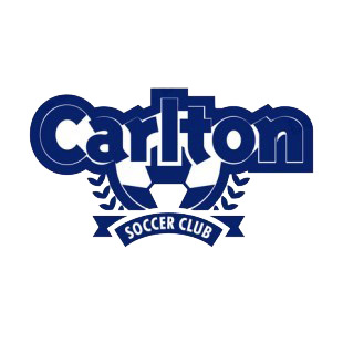 Carlton SC soccer team logo listed in soccer teams decals.