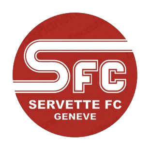 Servette FC soccer team logo listed in soccer teams decals.
