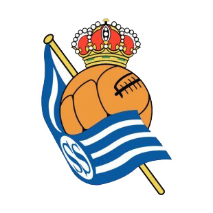 Real Sociedad soccer team logo listed in soccer teams decals.