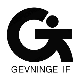 Gevninge soccer team logo listed in soccer teams decals.