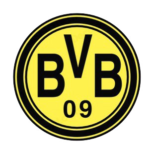Borussia Dortmund soccer team logo listed in soccer teams decals.