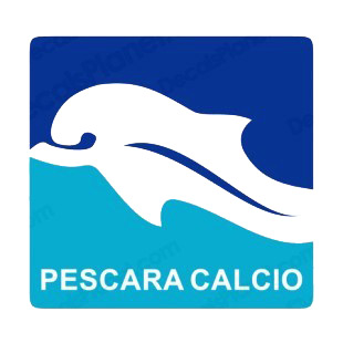 Pescara Calcio soccer team logo  listed in soccer teams decals.