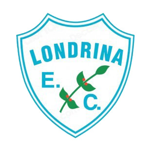 Londrina Esporte Clube soccer team logo listed in soccer teams decals.