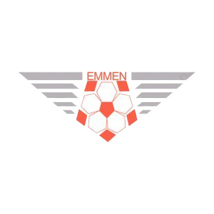 Emmen soccer team logo listed in soccer teams decals.