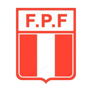 Peruvian Football Federation soccer team logo listed in soccer teams decals.