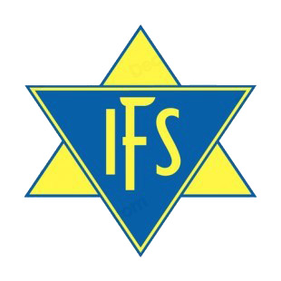 Ikast FS Fodbold soccer team logo listed in soccer teams decals.
