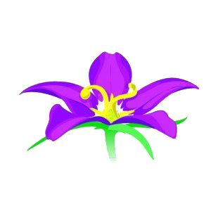 Purple flower listed in flowers decals.