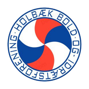 Holbaek Bold and Idraetsforening soccer team logo listed in soccer teams decals.
