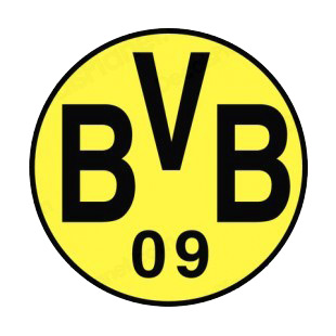 Borussia Dortmund soccer team logo listed in soccer teams decals.