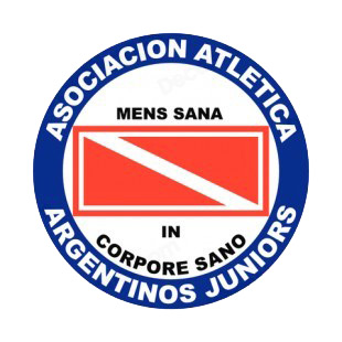 Asociacion Atletica Argentinos Juniors soccer team logo listed in soccer teams decals.