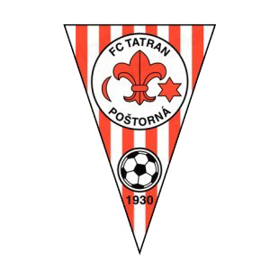 FC Tatran Postorna soccer team logo listed in soccer teams decals.
