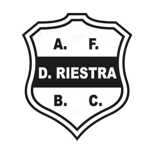 Deportivo Riestra soccer team logo listed in soccer teams decals.