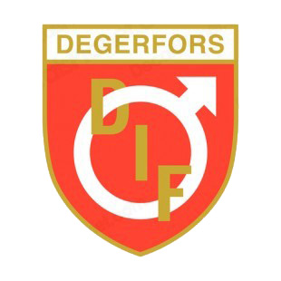 Degerfors IF soccer team logo listed in soccer teams decals.