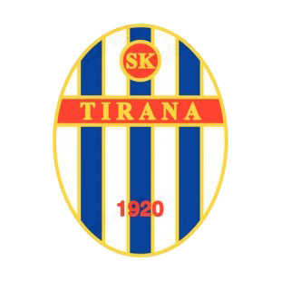 SK Tirana soccer team logo listed in soccer teams decals.