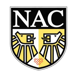 NAC Breda soccer team logo listed in soccer teams decals.