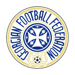 Georgian Football Federation soccer team logo listed in soccer teams decals.