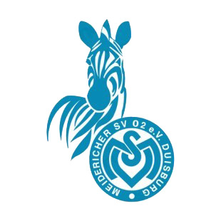 MSV Duisburg soccer team logo listed in soccer teams decals.