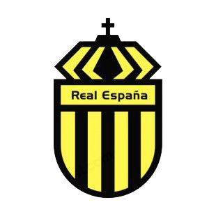 Real CD Espana soccer team logo  listed in soccer teams decals.