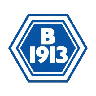 B 1913 soccer team logo listed in soccer teams decals.