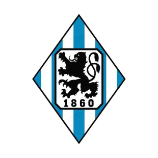 TSV 1860 Munchen soccer team logo listed in soccer teams decals.