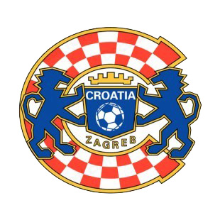 Croatia Zagreb soccer team logo listed in soccer teams decals.