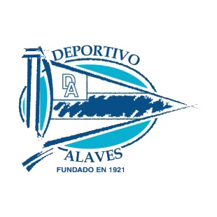 Deportivo Alaves soccer team logo listed in soccer teams decals.