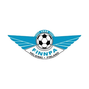 FinnPa Helsinki soccer team logo listed in soccer teams decals.