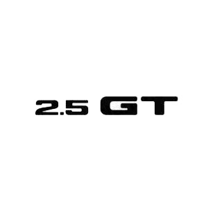Subaru 2.5 GT listed in subaru decals.