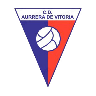 Club Deportivo Aurrera de Vitoria soccer team logo listed in soccer teams decals.