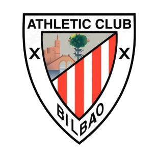 Athletic Bilbao soccer team logo listed in soccer teams decals.