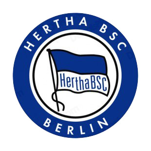Hertha BSC soccer team logo listed in soccer teams decals.