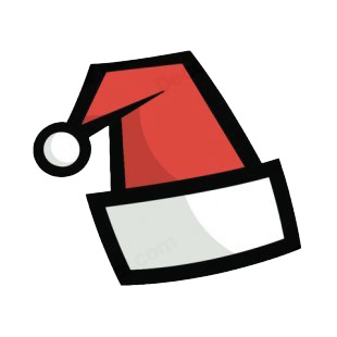 Santa hat listed in characters decals.