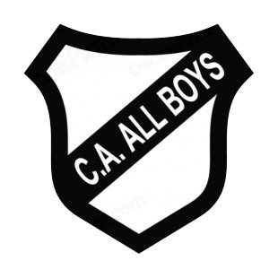 Club Atletico All Boys soccer team logo listed in soccer teams decals.