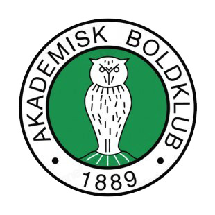 Akademisk Boldklub soccer team logo listed in soccer teams decals.