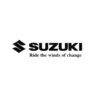 Suzuki Ride the winds of change listed in suzuki decals.