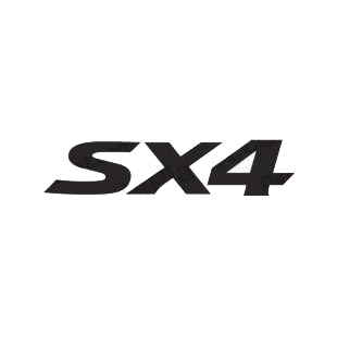 Suzuki SX4 listed in suzuki decals.