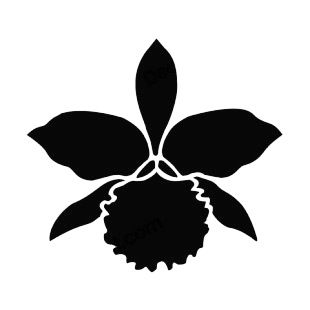Flower with leaves silhouette listed in plants decals.