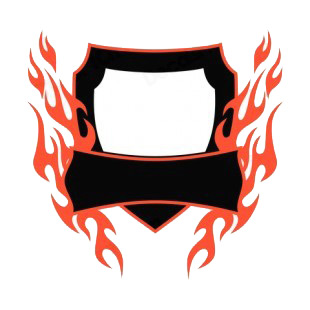 Black and red flames template listed in flames decals.