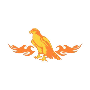Flamboyant eagle listed in flames decals.