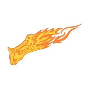 Flamboyant cheetah listed in flames decals.