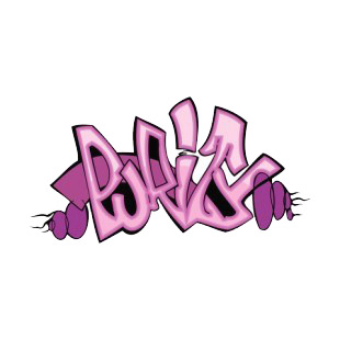 Purple purity word graffiti listed in graffiti decals.
