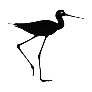 Crane walking listed in birds decals.