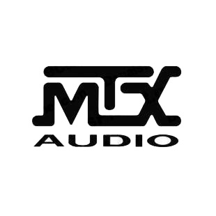 Car audio MTX Audio listed in car audio decals.