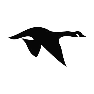 Geese flying silhouette listed in birds decals.
